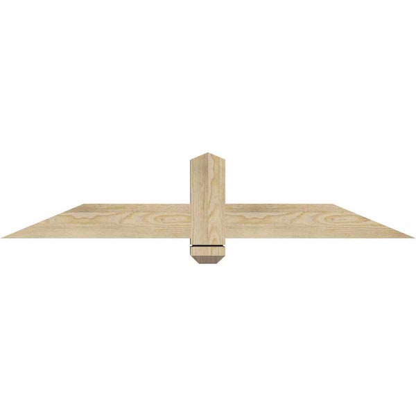Ekena Millwork Eugene Rough Sawn Timber Gable Bracket, Douglas Fir, 48"W x 10"H x 4"D x 4"F, 5/12 Pitch GBW048X10X0404EUG00RDF - main